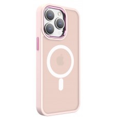 Чехол пластиковый Magsafe для iPhone 14 Pro (розовый)